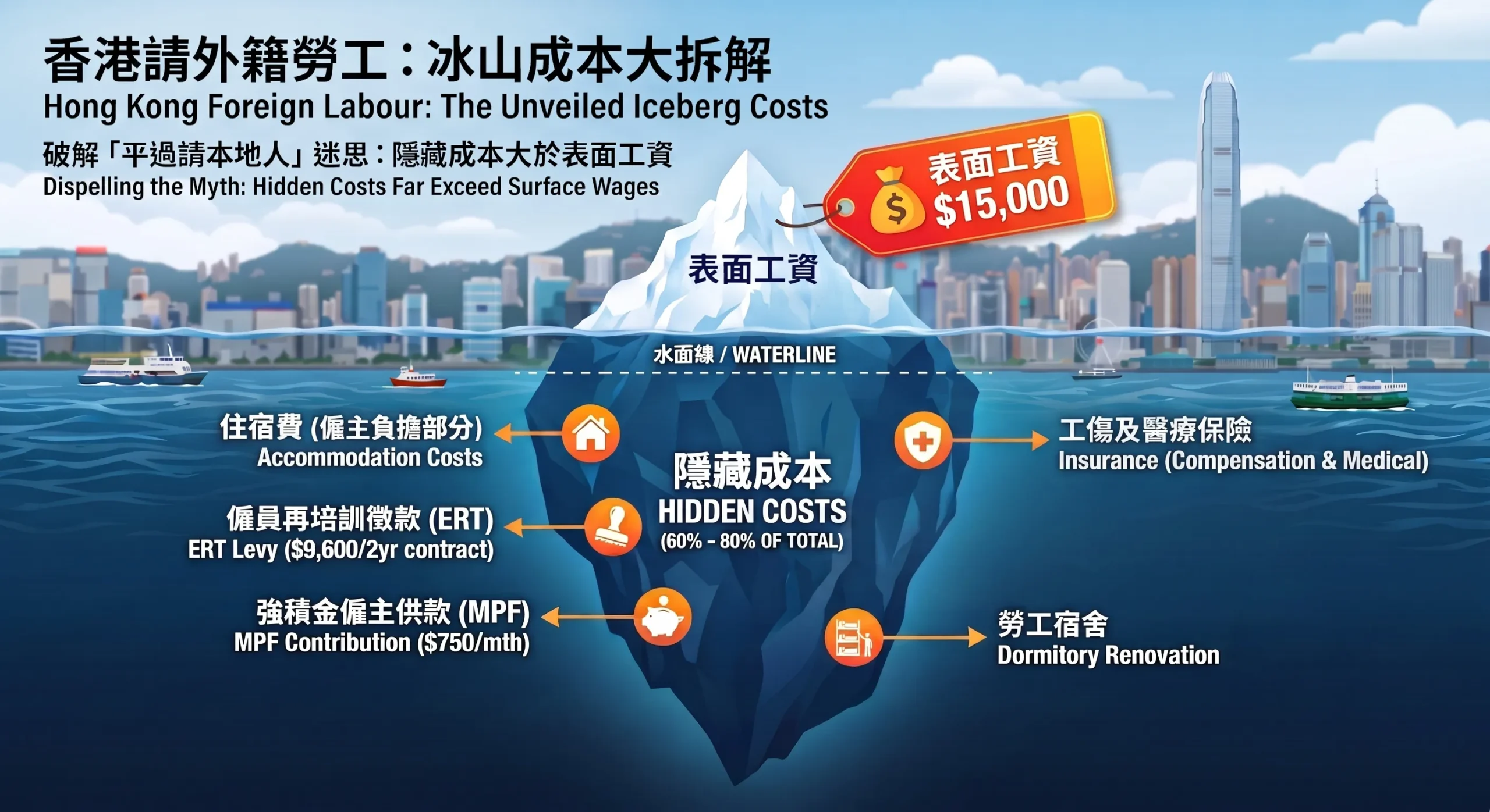 香港請外勞真實成本大解構 2026:工資、徵款、住宿、保險一文睇清